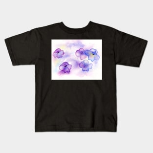 Soft Violets in Watercolor2 Kids T-Shirt